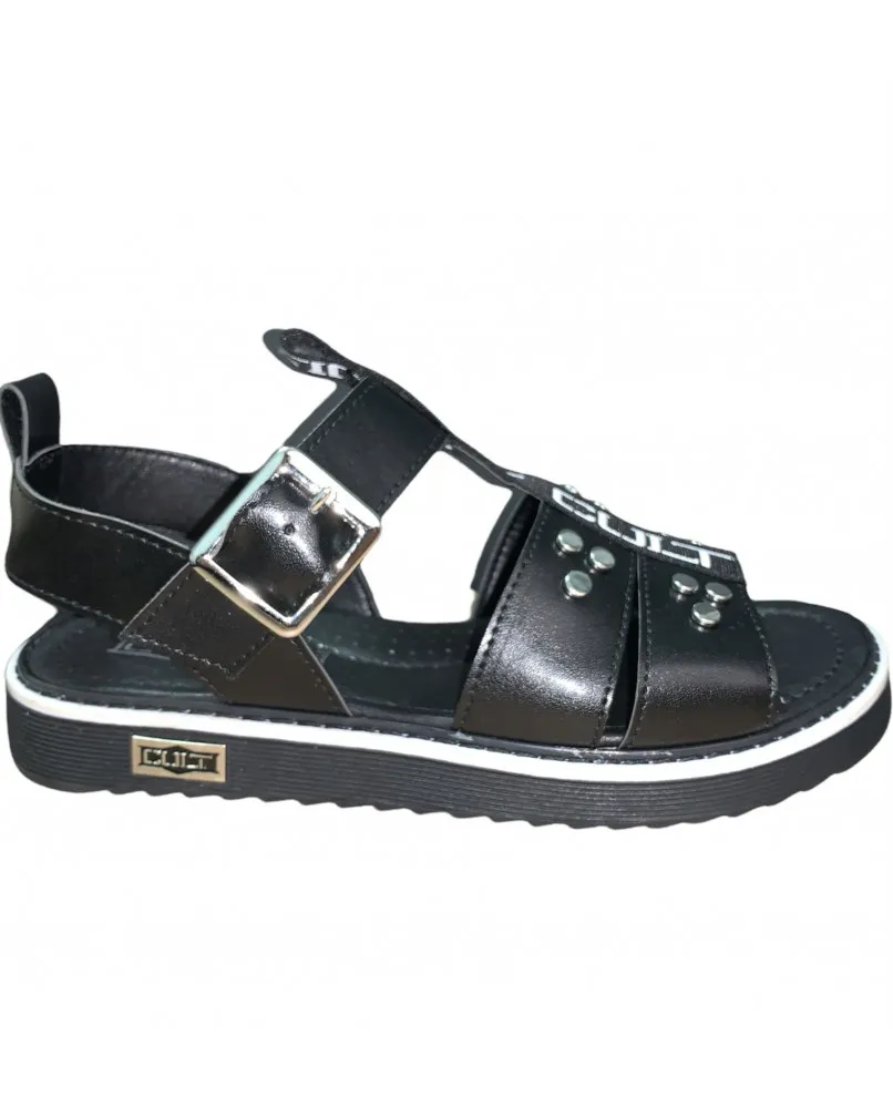 CULT BEST sandali gioiello young borchie nero
