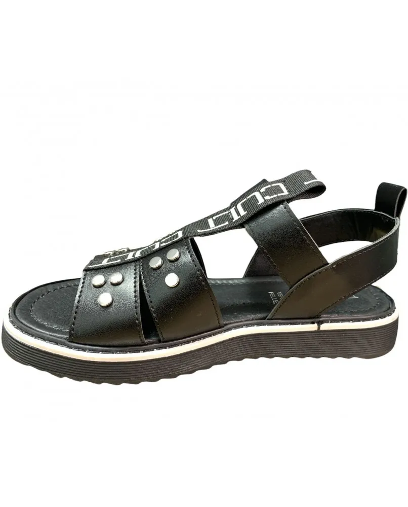 CULT BEST sandali gioiello young borchie nero