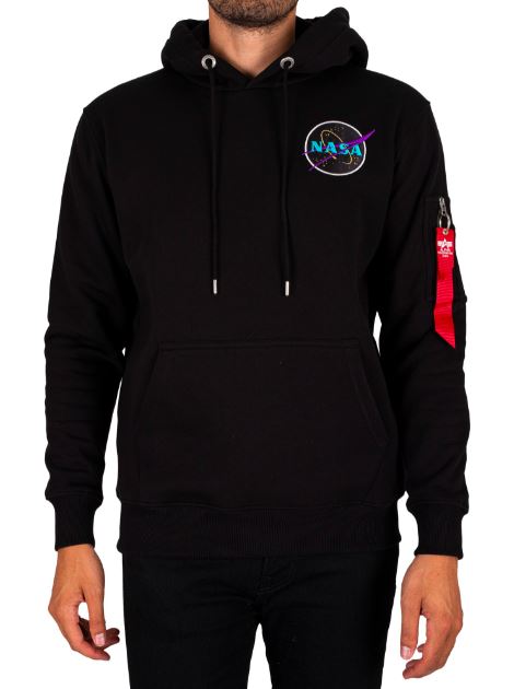 Dark Side Hoodie Felpa Cappuccio Patch E Stampa Poteriore