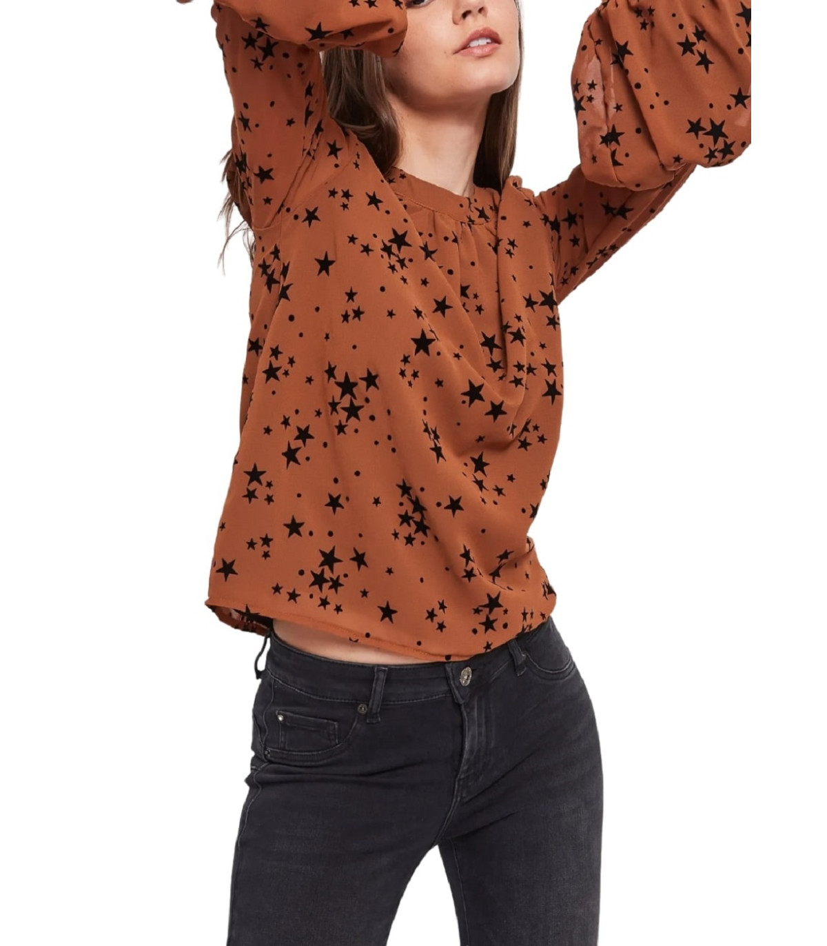 Denny Rose Jeans Donna Blusa Manica lunga