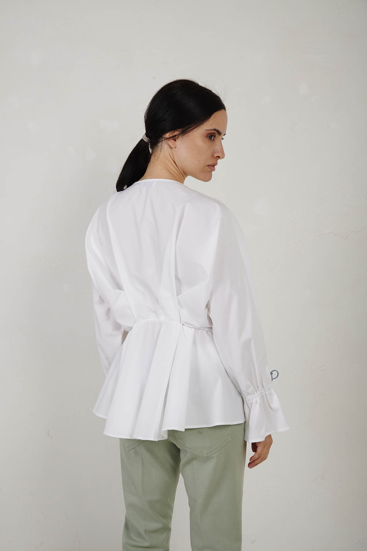 DONDUP Camicia over in popeline stretch