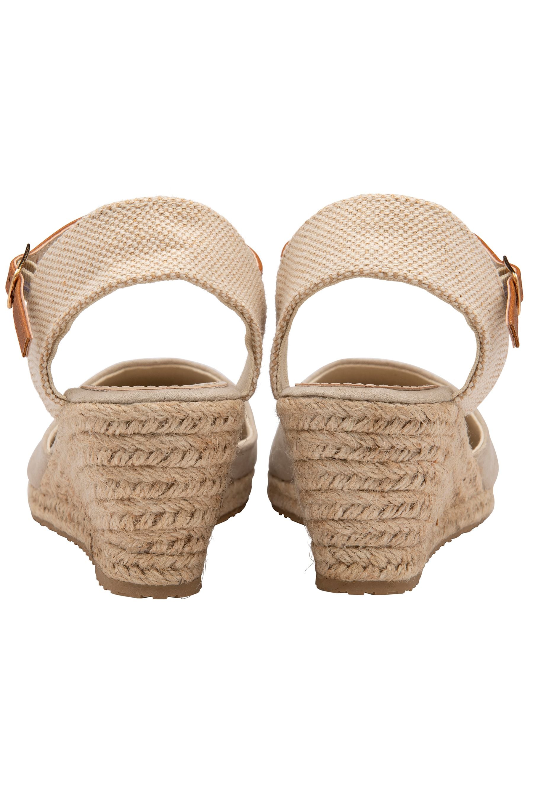 Dunlop Ladies - Sandali stile espadrillas con zeppa
