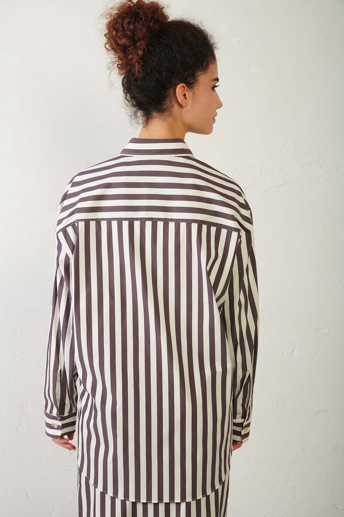 ERIKA CAVALLINI Camicia over a righe