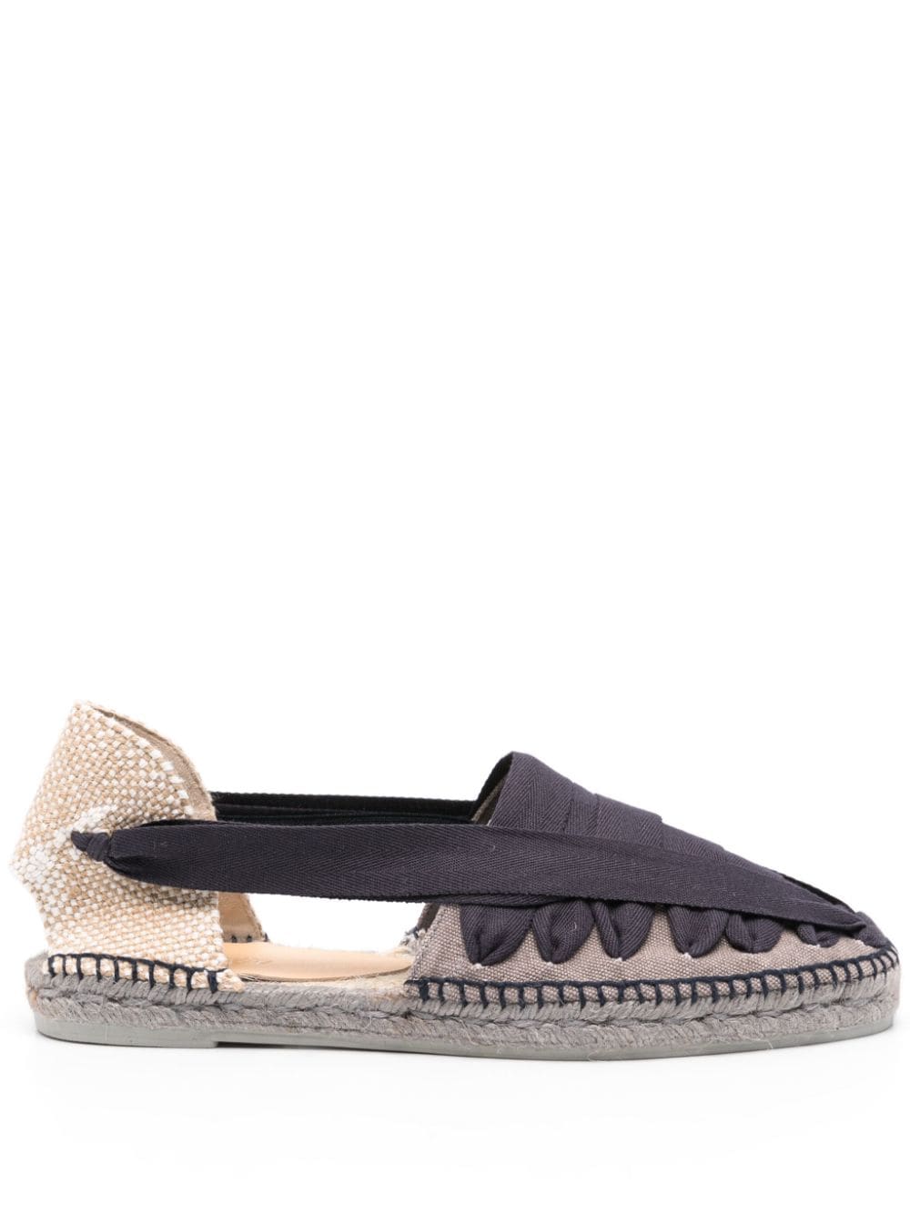 Espadrillas con nastro  in grigio di Castañer - uomo