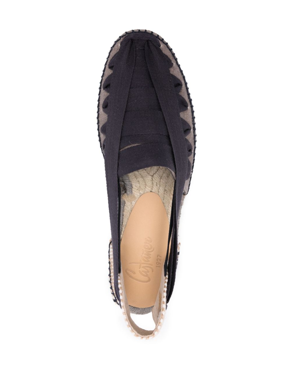 Espadrillas con nastro  in grigio di Castañer - uomo