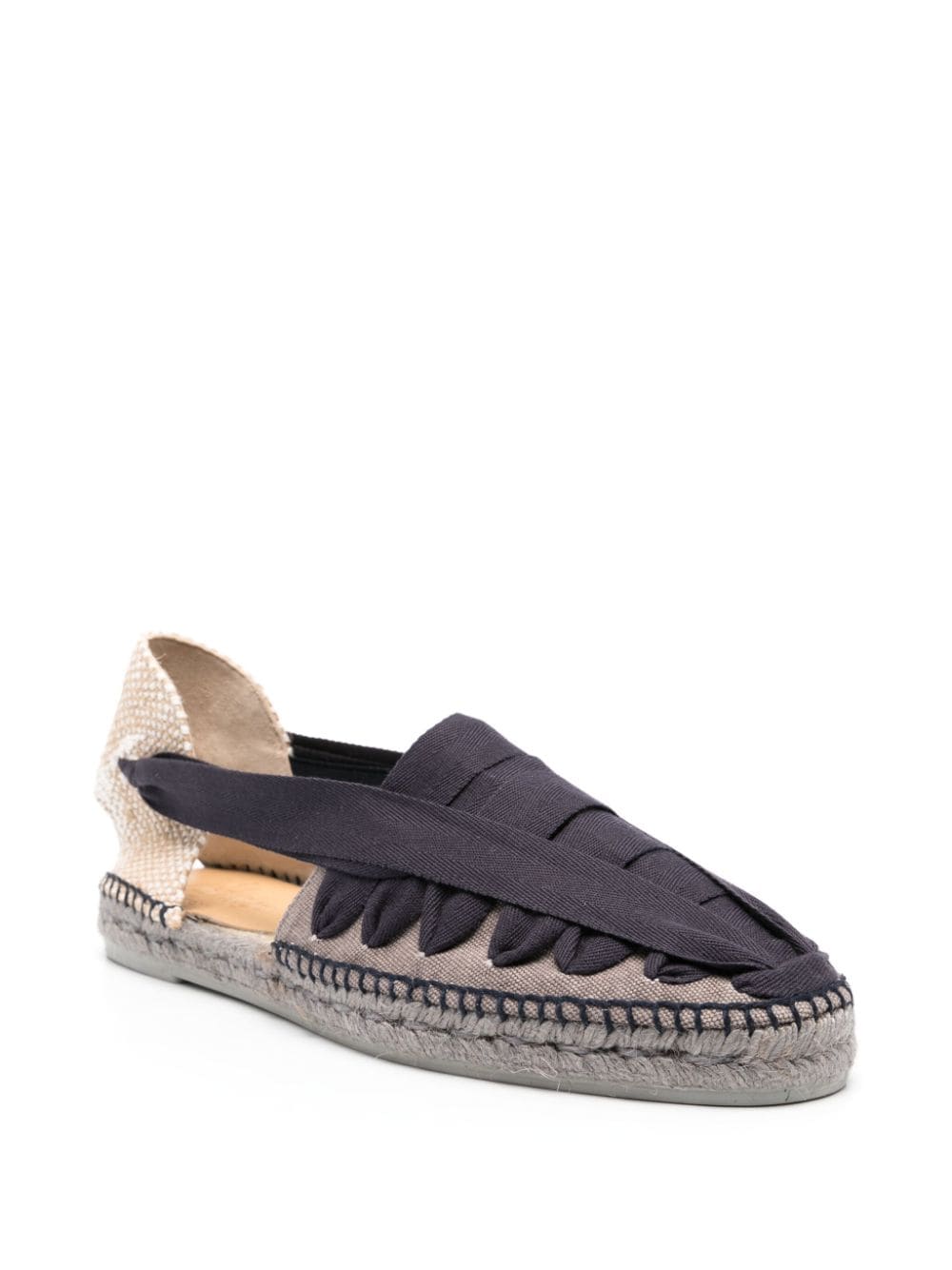 Espadrillas con nastro  in grigio di Castañer - uomo