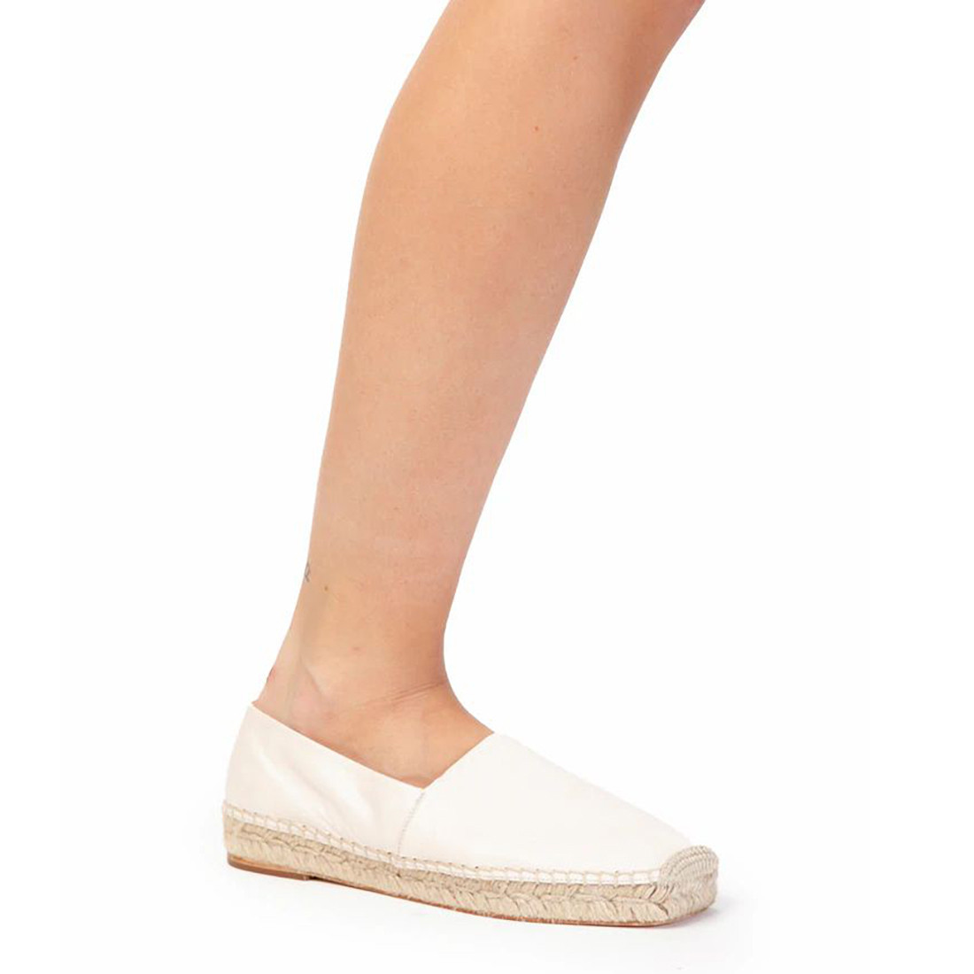 Espadrillas donna Equitare Gutka avorio in pelle