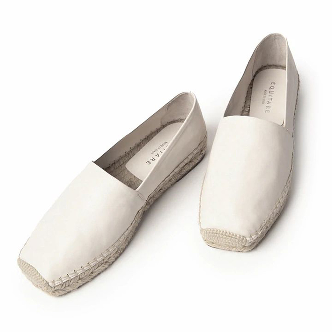 Espadrillas donna Equitare Gutka avorio in pelle