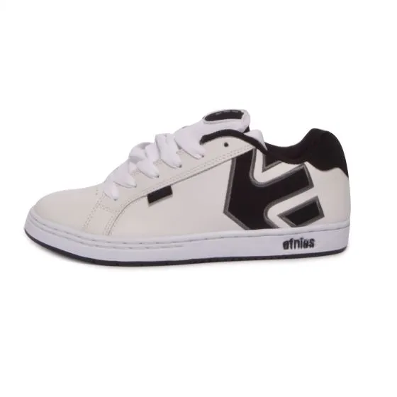 Etnies Fader Sneakers - White / Dark Grey - Scarpe Profilo Basso Uomo Bianche    