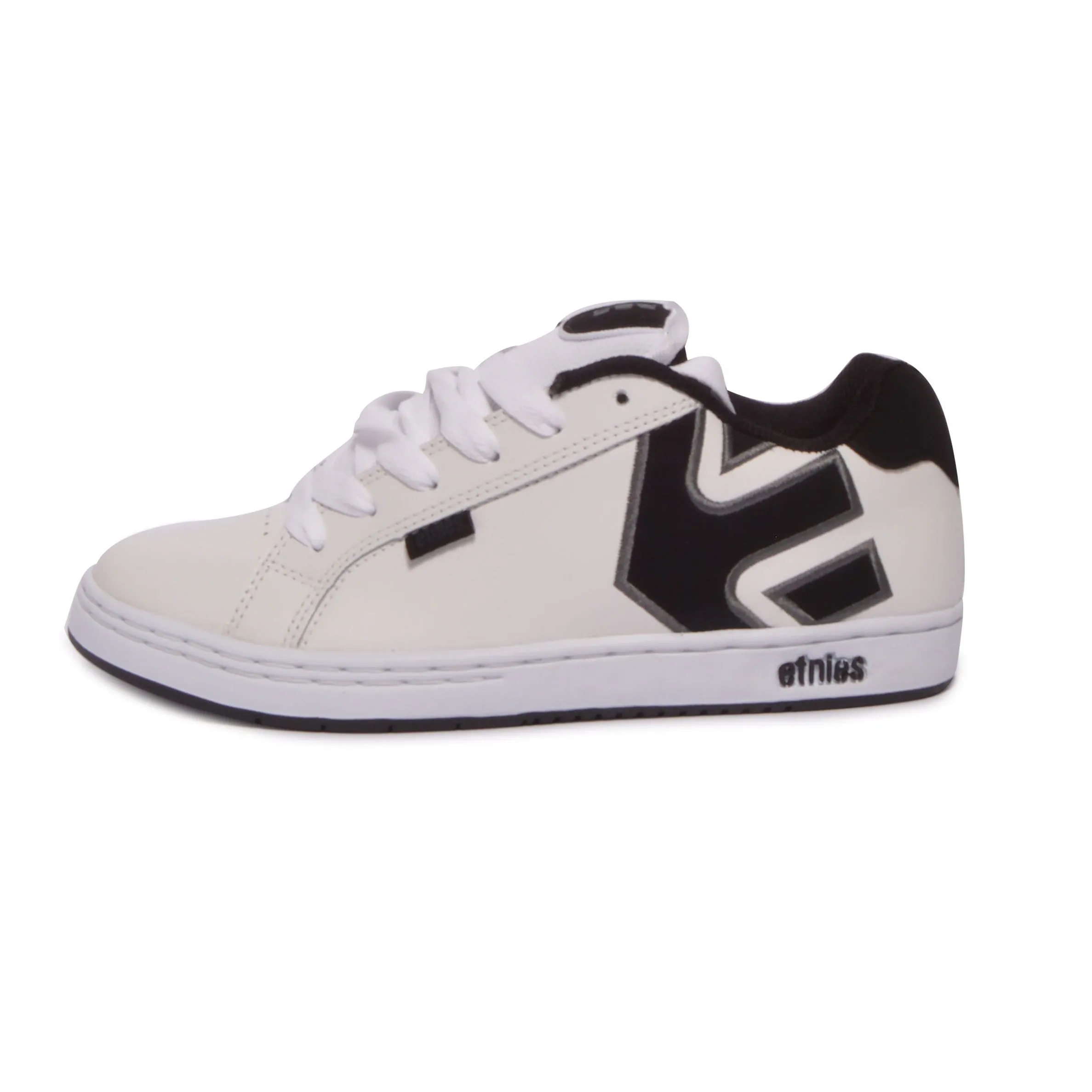Etnies Fader Sneakers - White / Dark Grey - Scarpe Profilo Basso Uomo Bianche    