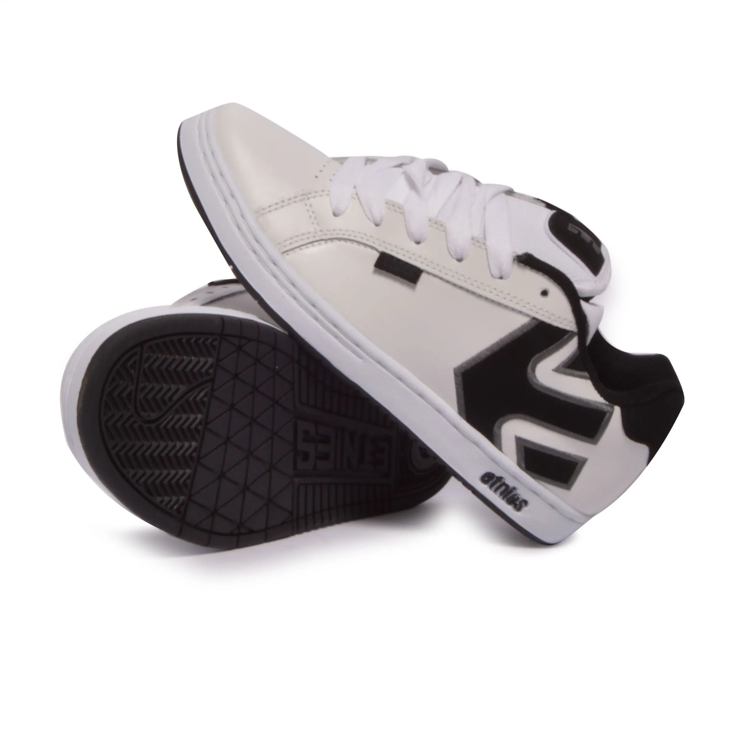Etnies Fader Sneakers - White / Dark Grey - Scarpe Profilo Basso Uomo Bianche    