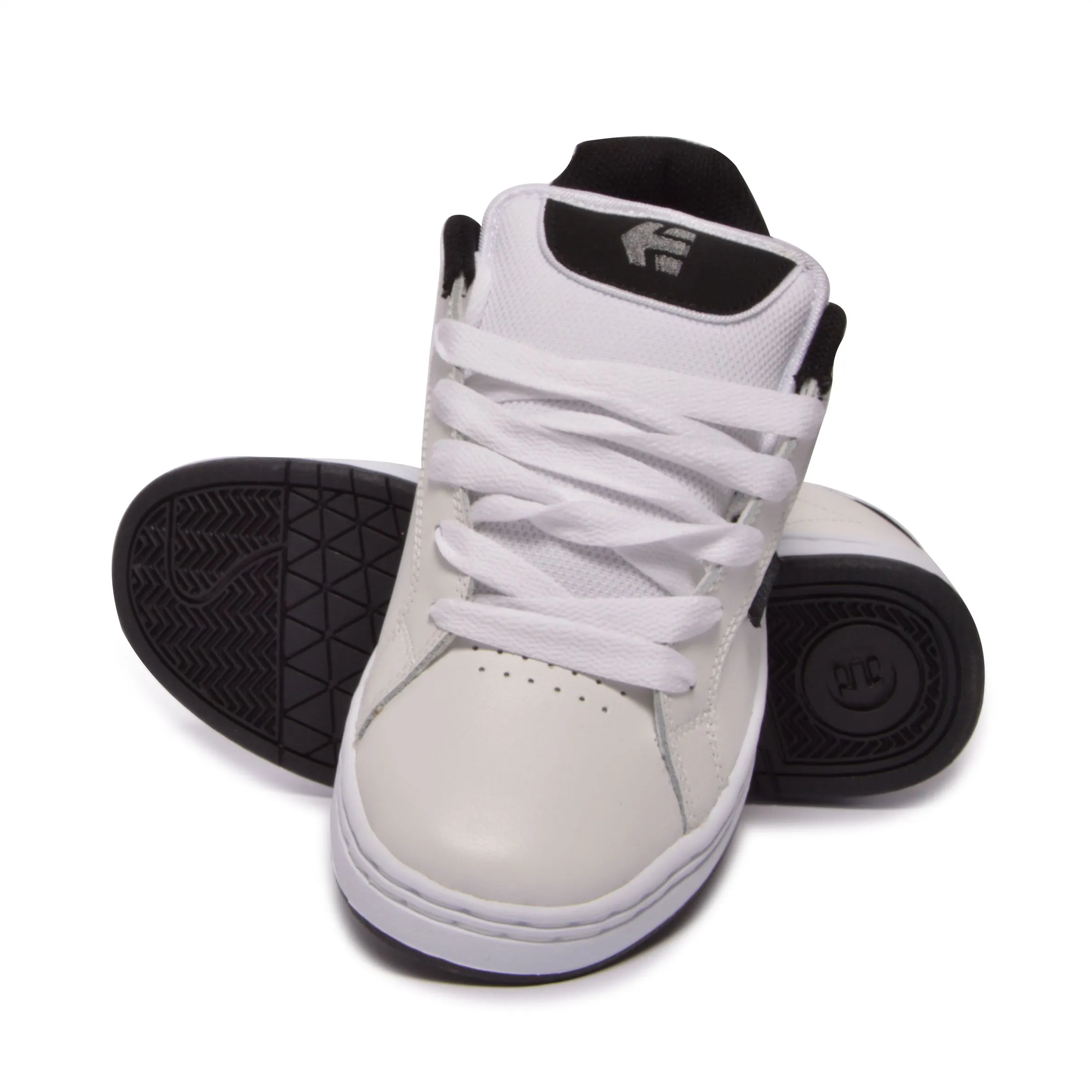 Etnies Fader Sneakers - White / Dark Grey - Scarpe Profilo Basso Uomo Bianche    