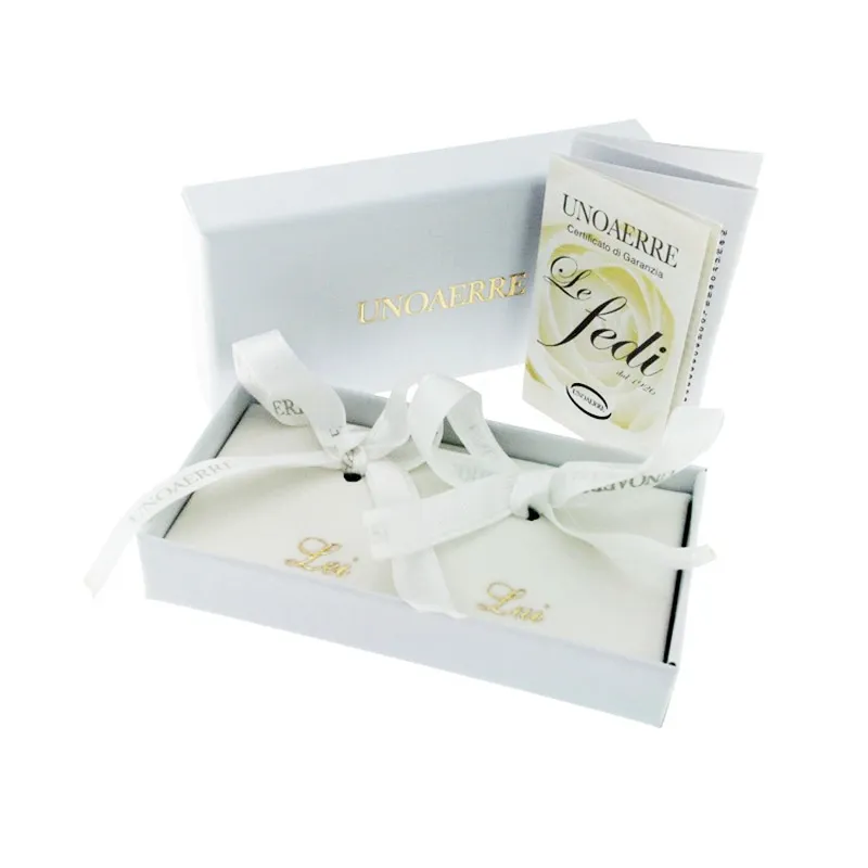 Fede Matrimoniale Unoaerre Corona Oro Bianco 18kt  Ref.  40 Afc 278 Col.04