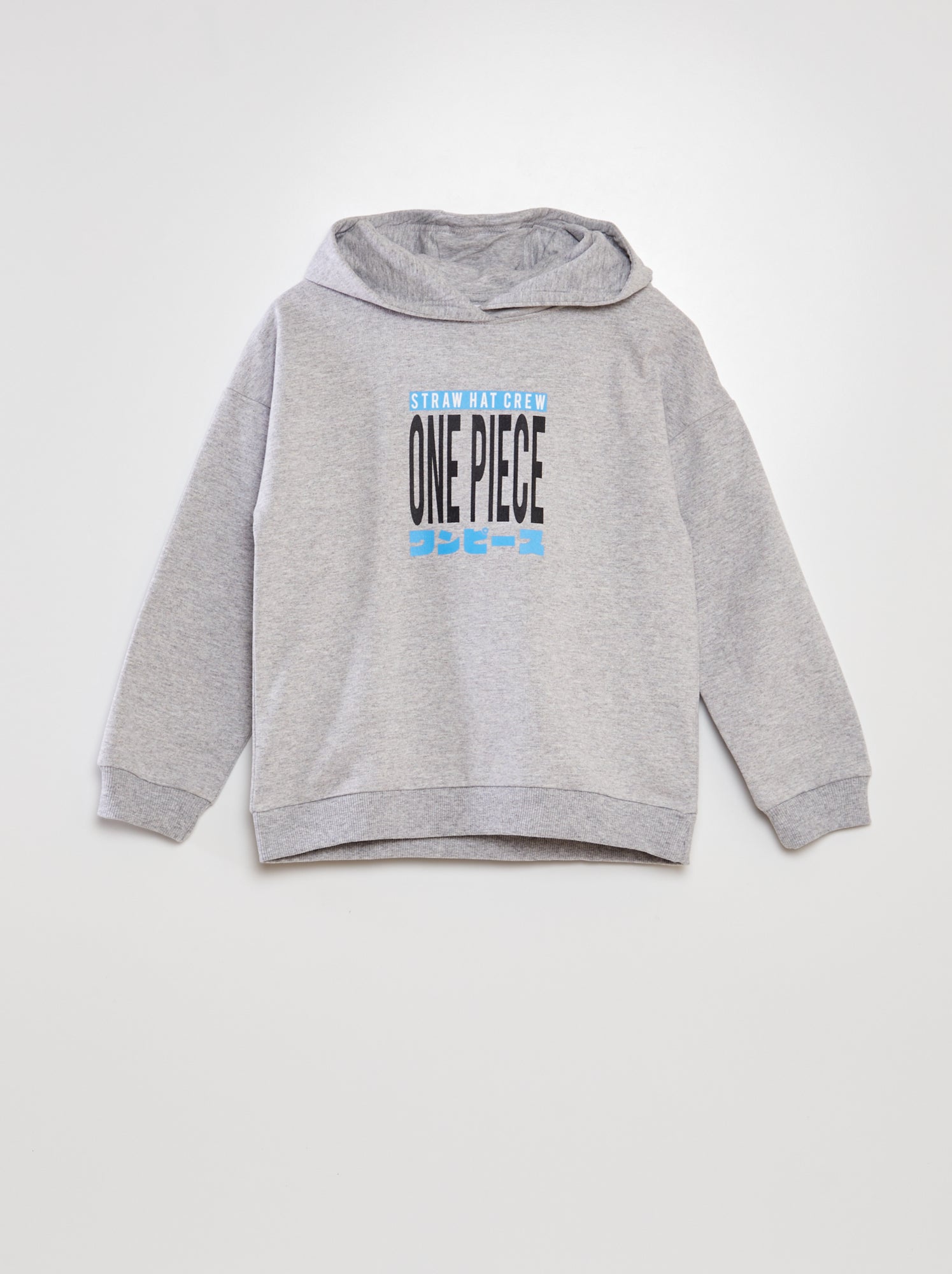 Felpa con cappuccio 'One Piece' - GRIGIO