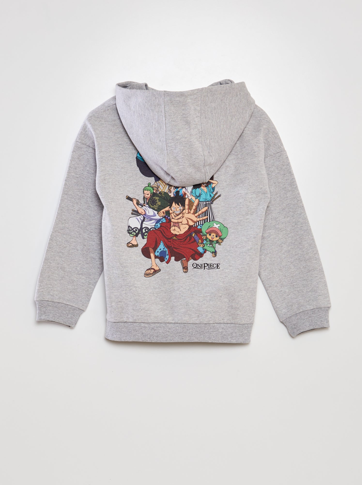 Felpa con cappuccio 'One Piece' - GRIGIO