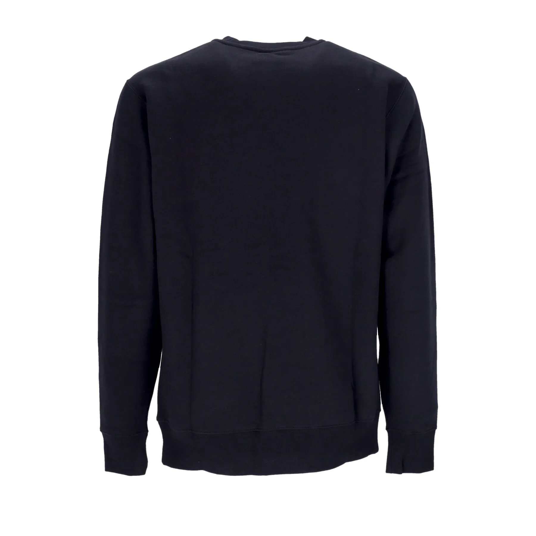 Felpa Girocollo Uomo Club + Mlogo Brushed-back Crewneck Black