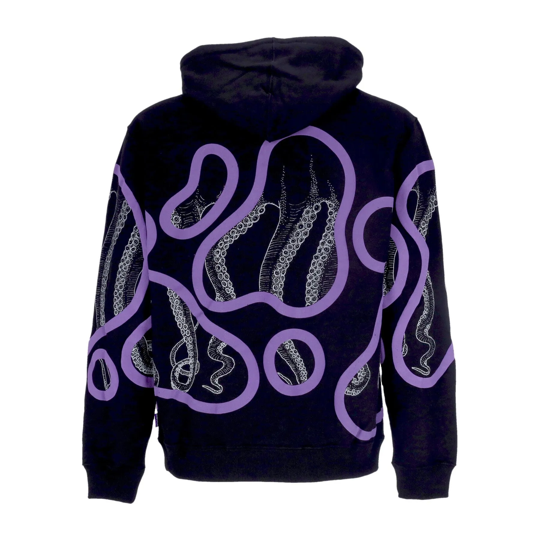 Felpa Leggera Cappuccio Uomo Stained Hoodie Black