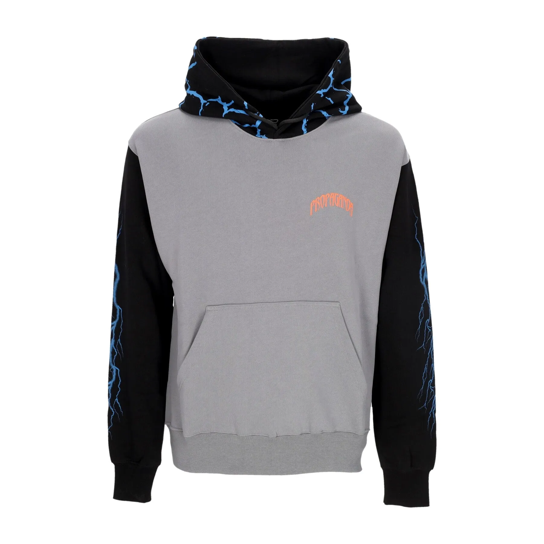 Felpa Leggera Cappuccio Uomo Triangle Gorilla Hoodie Grey
