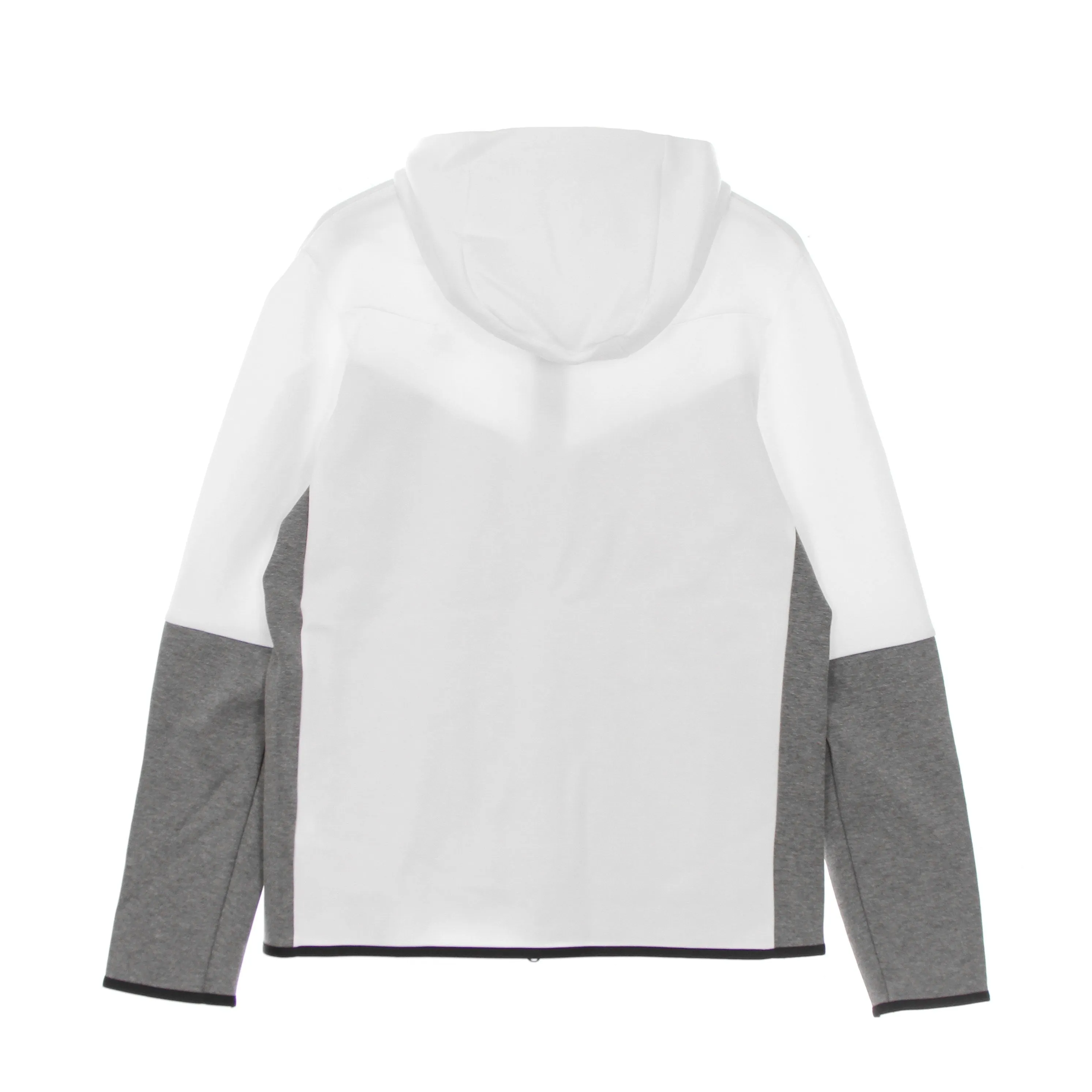 Felpa Leggera Cappuccio Zip Uomo Sportswear Tech Fleece Hoodie White/black/carbon Heather/black