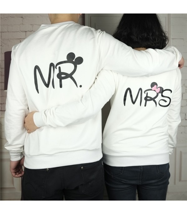 Felpa Mrs and Mr Bianco - Dream Shop