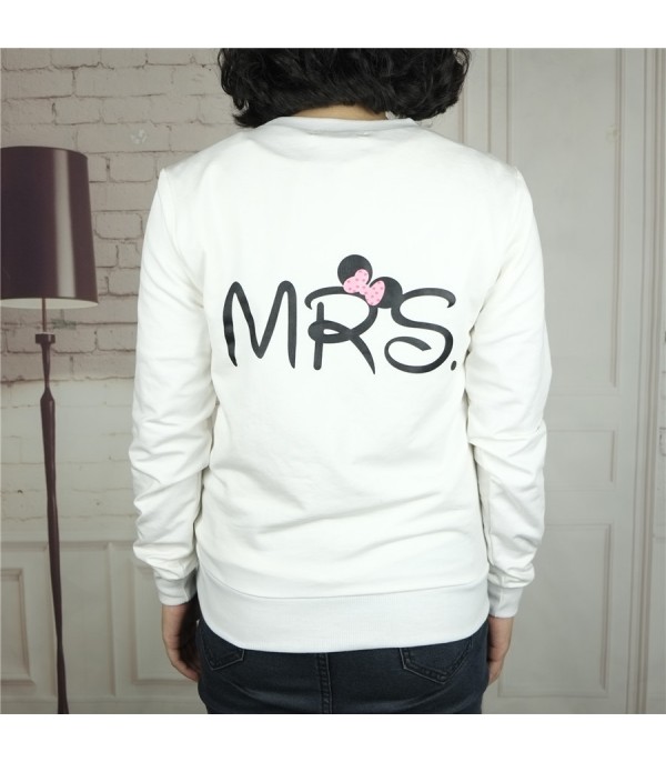 Felpa Mrs and Mr Bianco - Dream Shop
