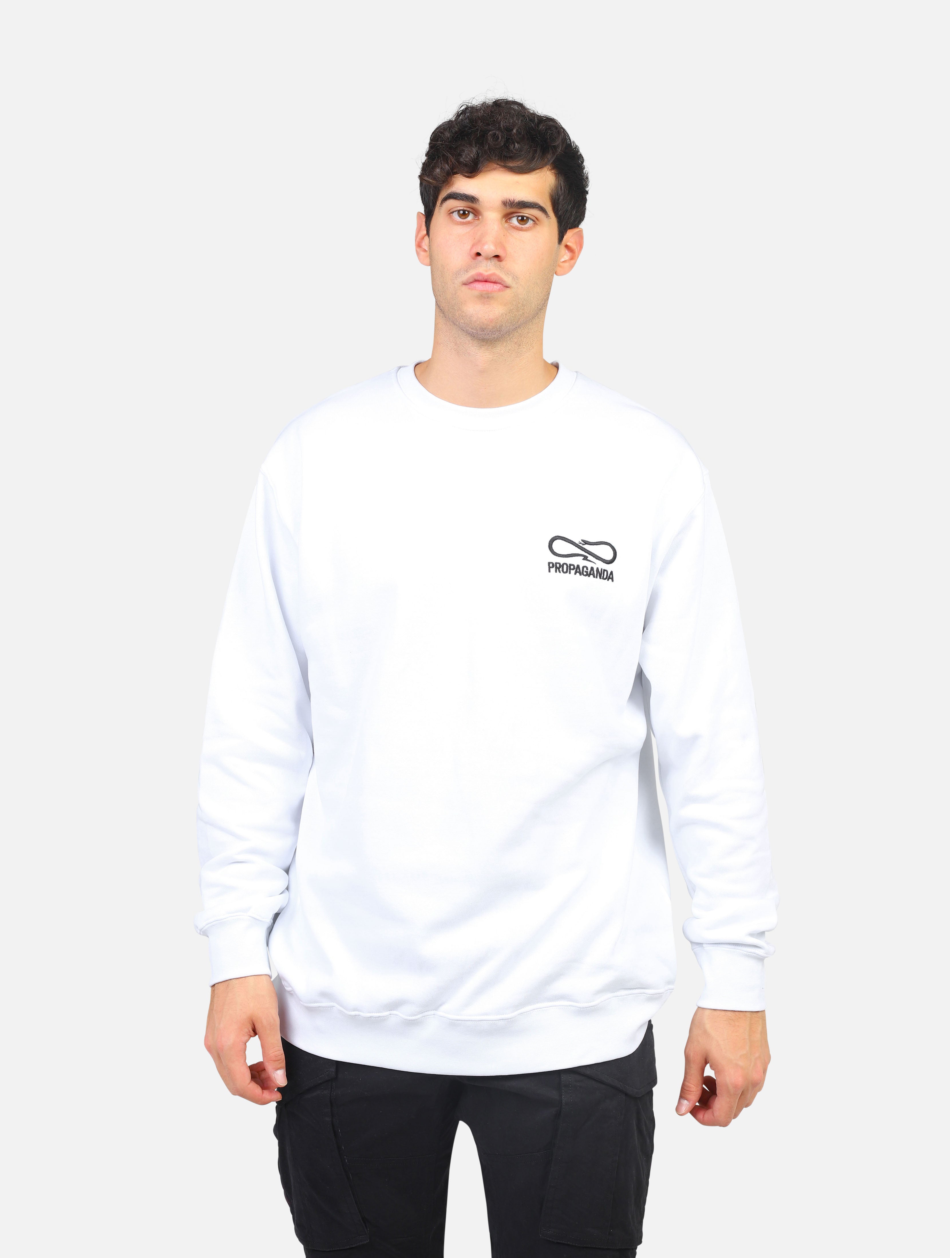 felpa PROPAGANDA - 23FWPREF286BIANCO