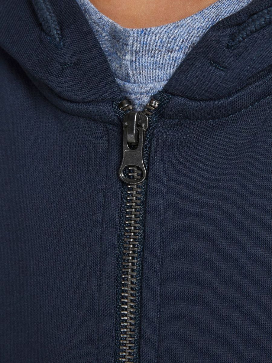 FELPA Ragazzo JACK&JONES 12182519 SWEAT ZIP HOOD NAVY BLAZER
