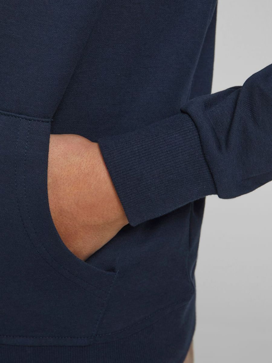 FELPA Ragazzo JACK&JONES 12182519 SWEAT ZIP HOOD NAVY BLAZER