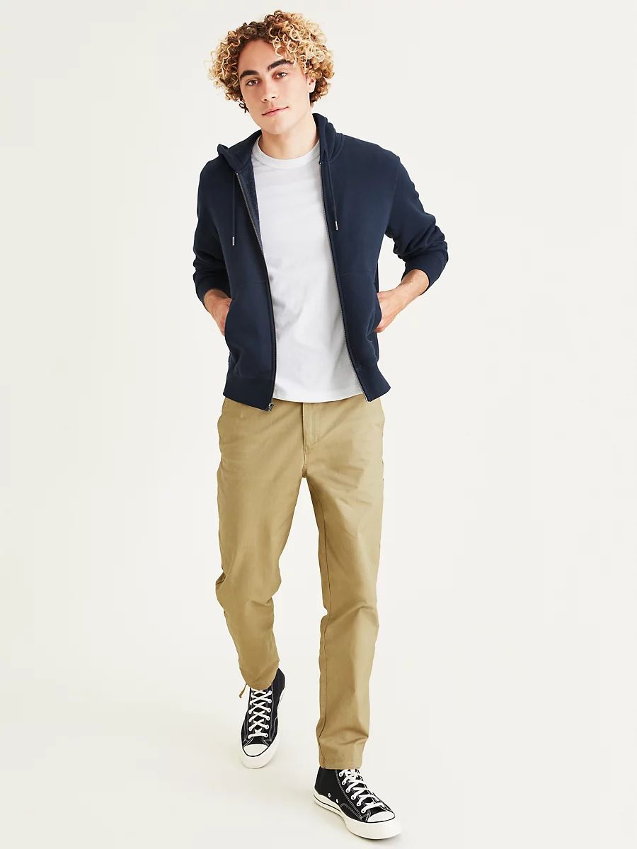 FELPA Uomo DOCKERS A1153 0003 FULL XIP HOODIE PEMBROKE BRUSHED