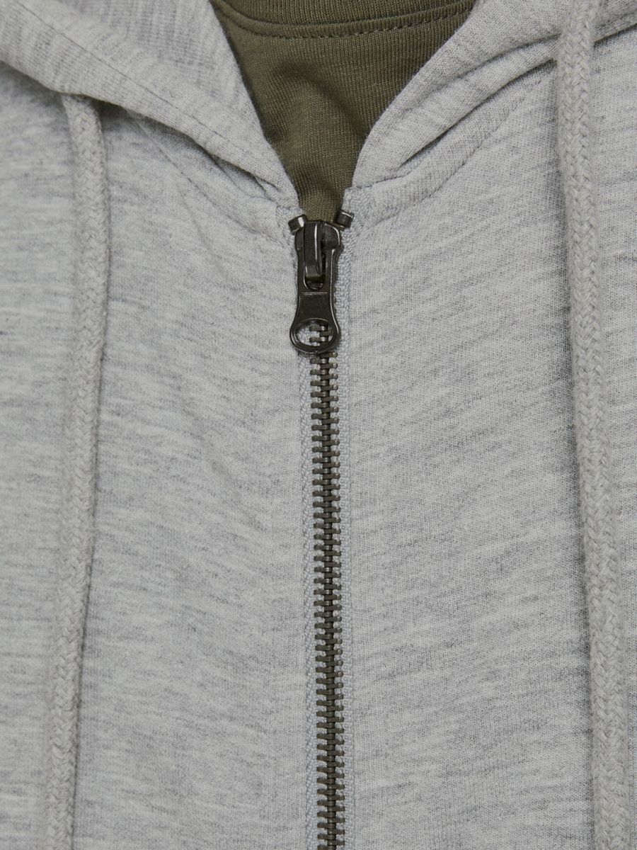 FELPA Uomo JACK&JONES 12181901 BASIC SWEAT LIGHT GREY MELANGE