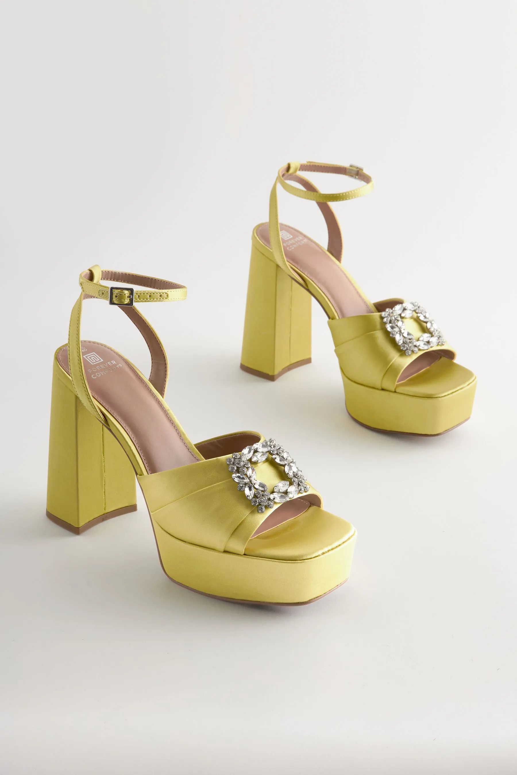 Forever Comfort® - Sandali con zeppe gioiello