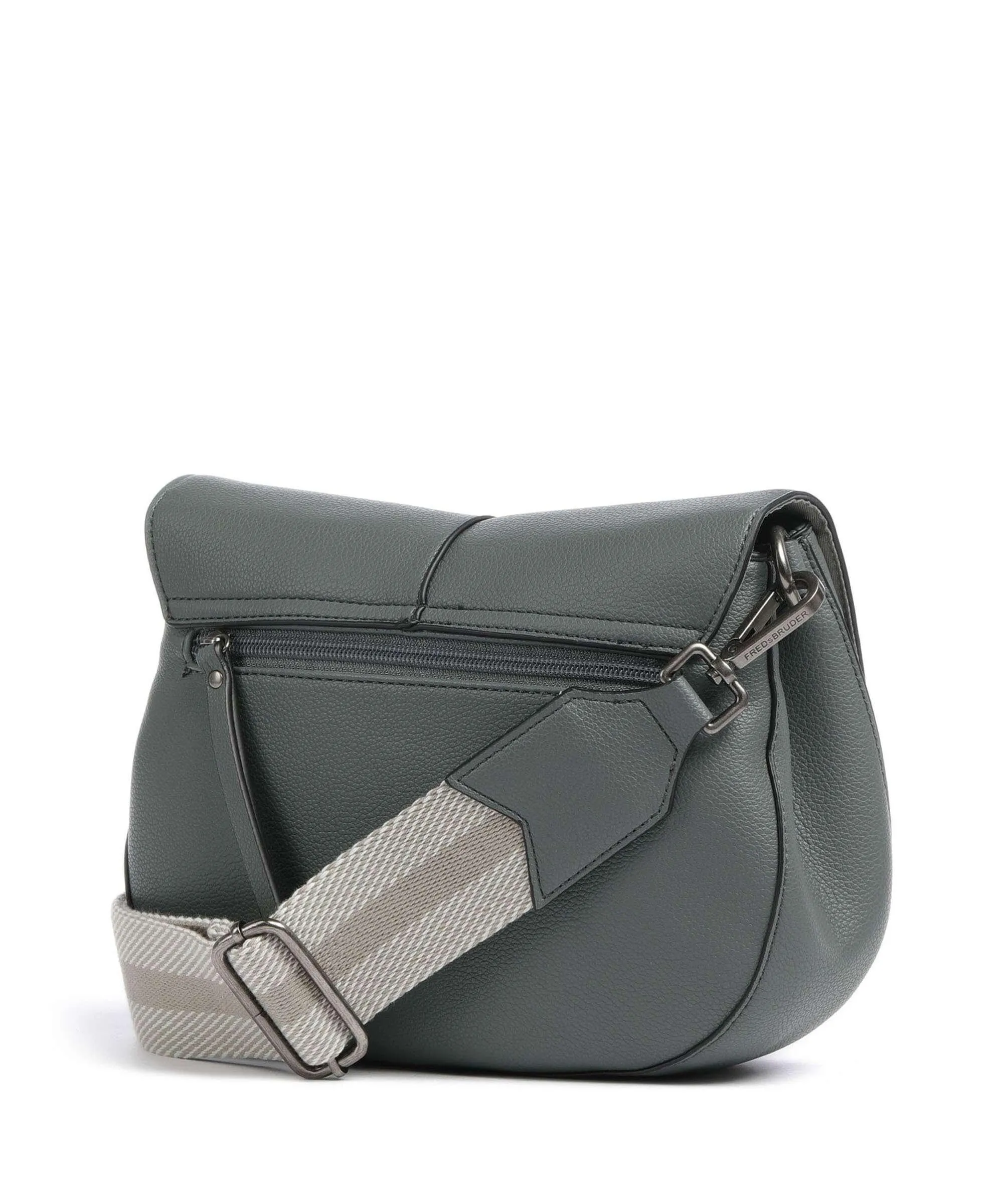  FredsBruder Bestie Borsa a tracolla pelle granulata grigio-verde  