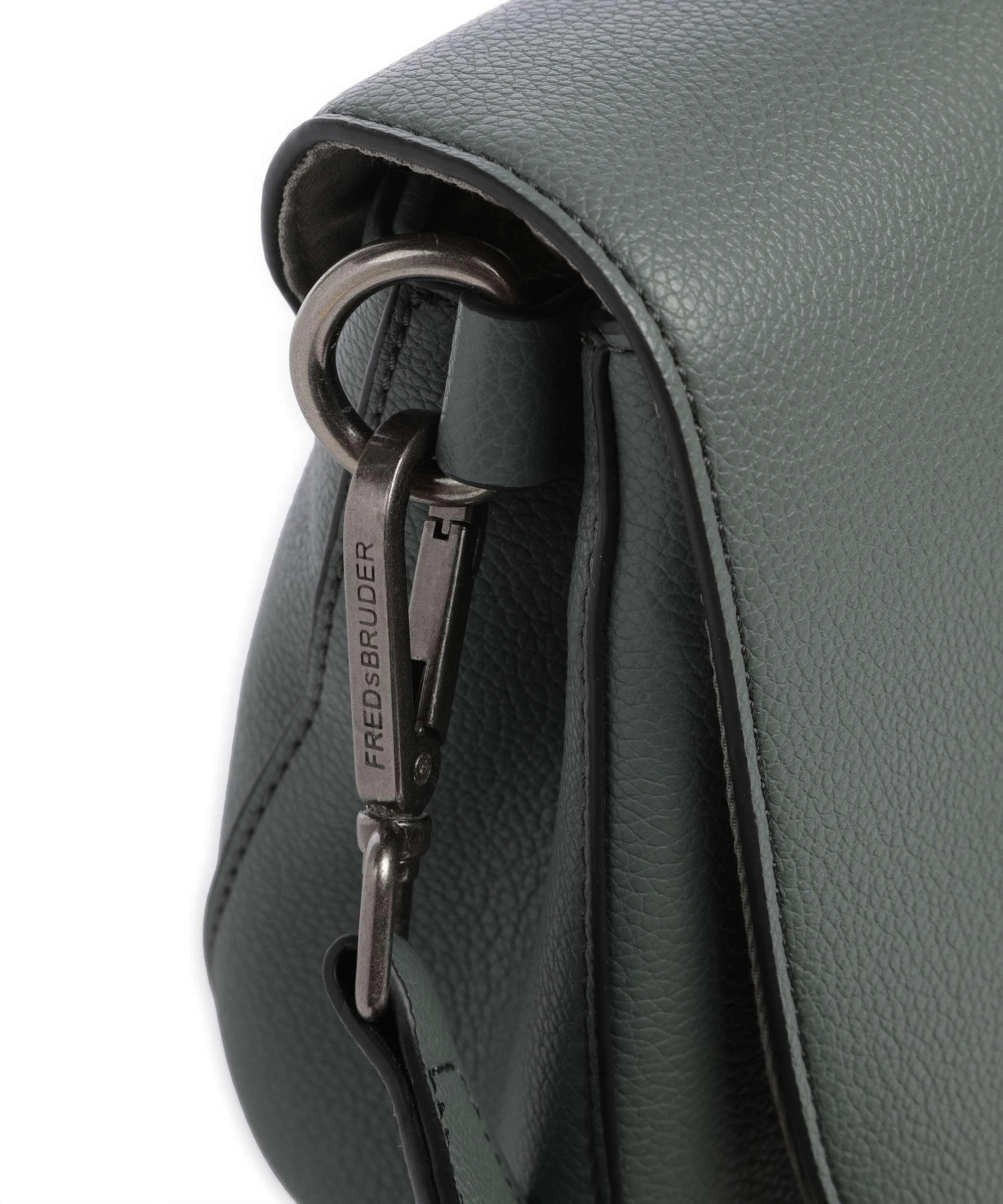  FredsBruder Bestie Borsa a tracolla pelle granulata grigio-verde  