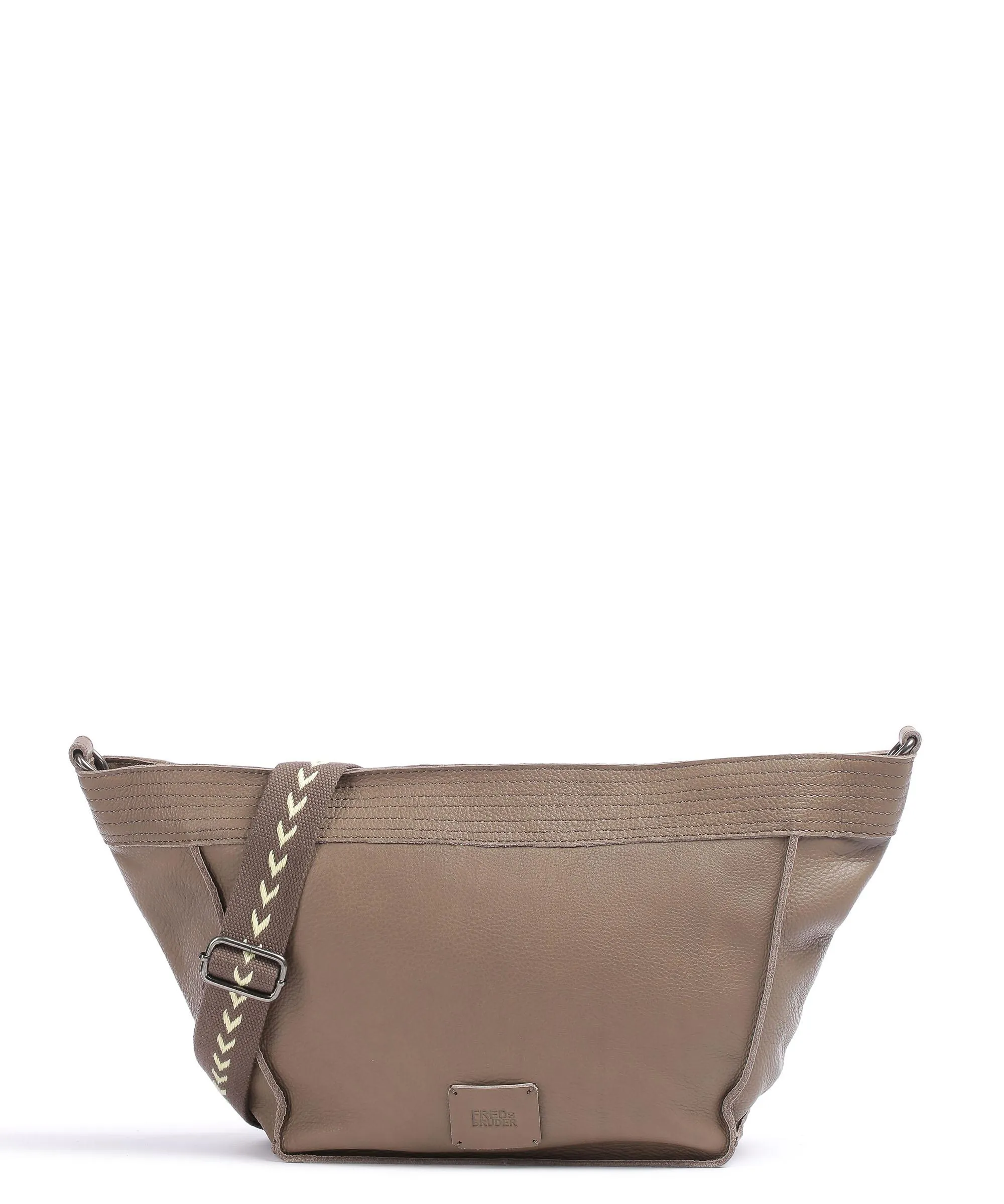  FredsBruder Stines Borsa a spalla pelle granulata taupe  