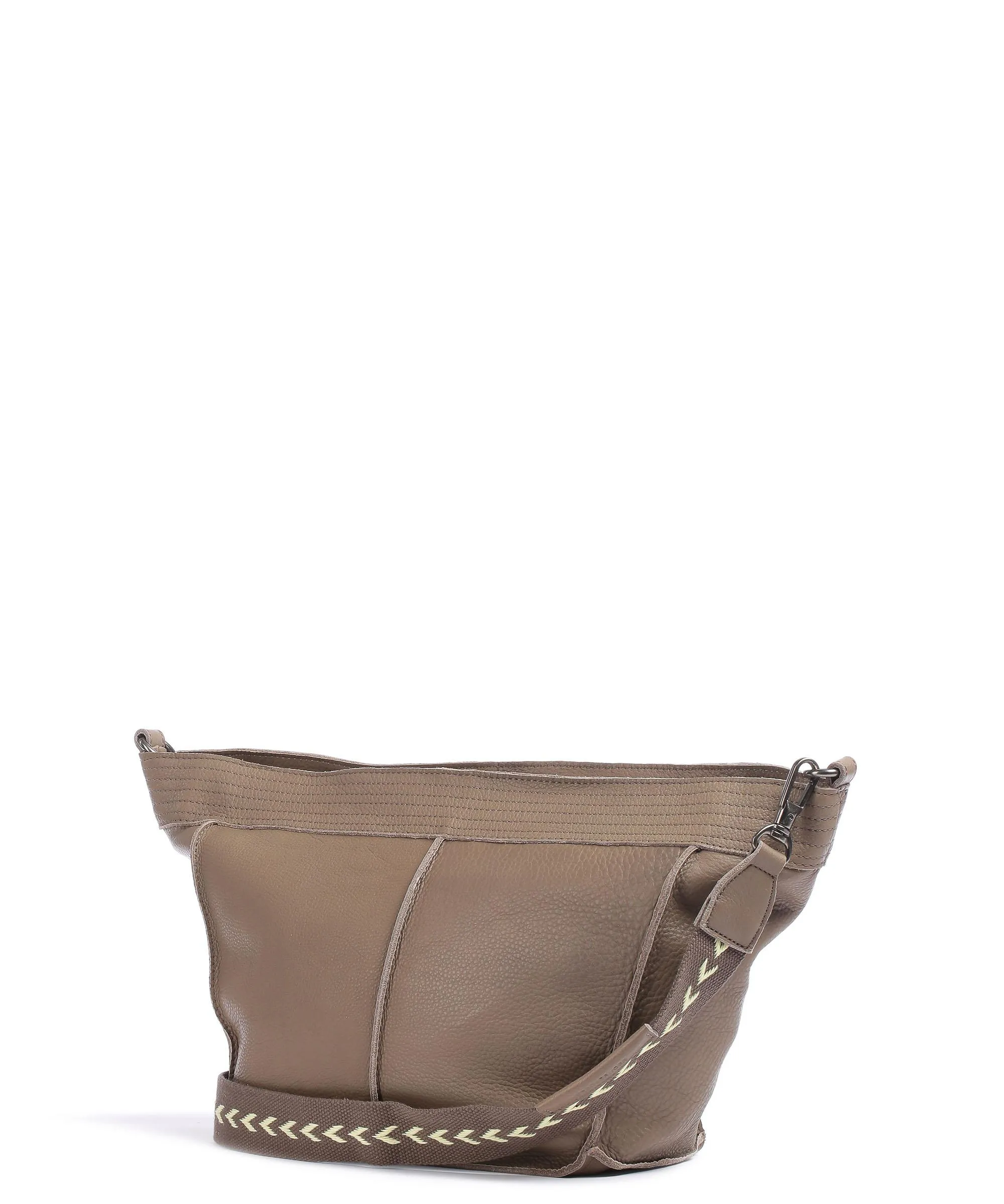  FredsBruder Stines Borsa a spalla pelle granulata taupe  
