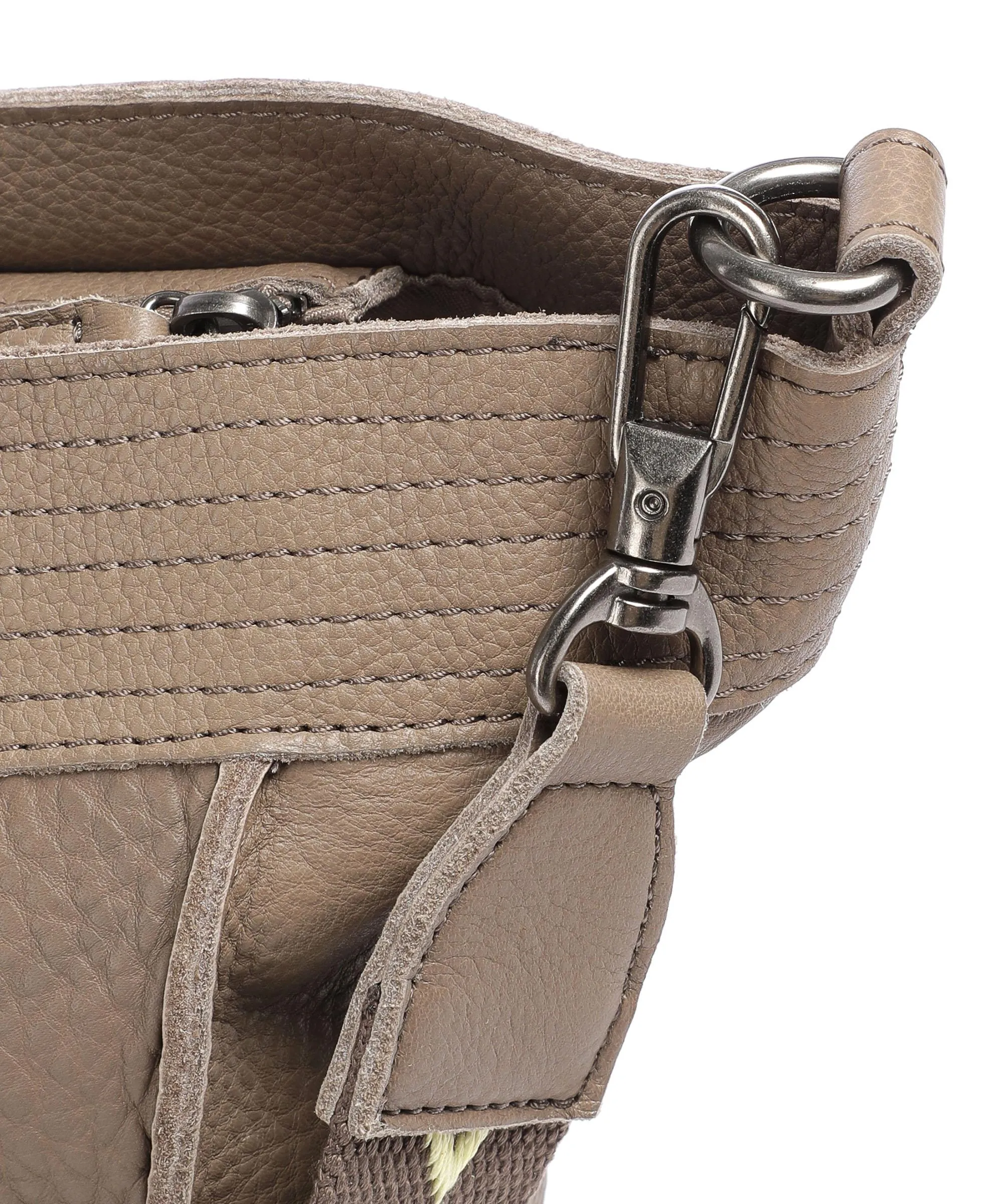  FredsBruder Stines Borsa a spalla pelle granulata taupe  