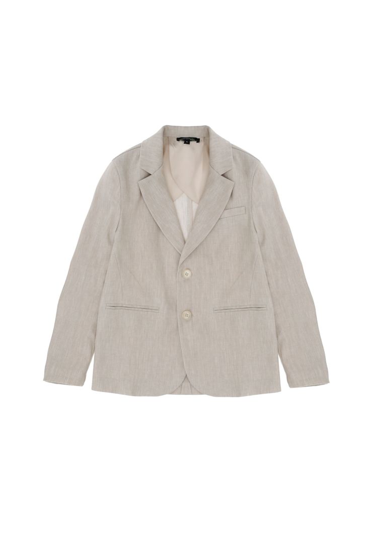 Giacca bambino monopetto monocolour con revers classici