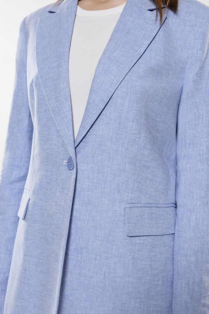 Giacca monopetto con rever classici e bottone singolo