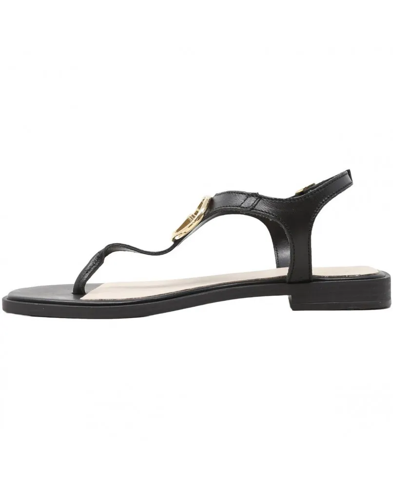 GUESS FLJMIRLEA03 sandalo infradito gioiello basso scarpe pelle nero
