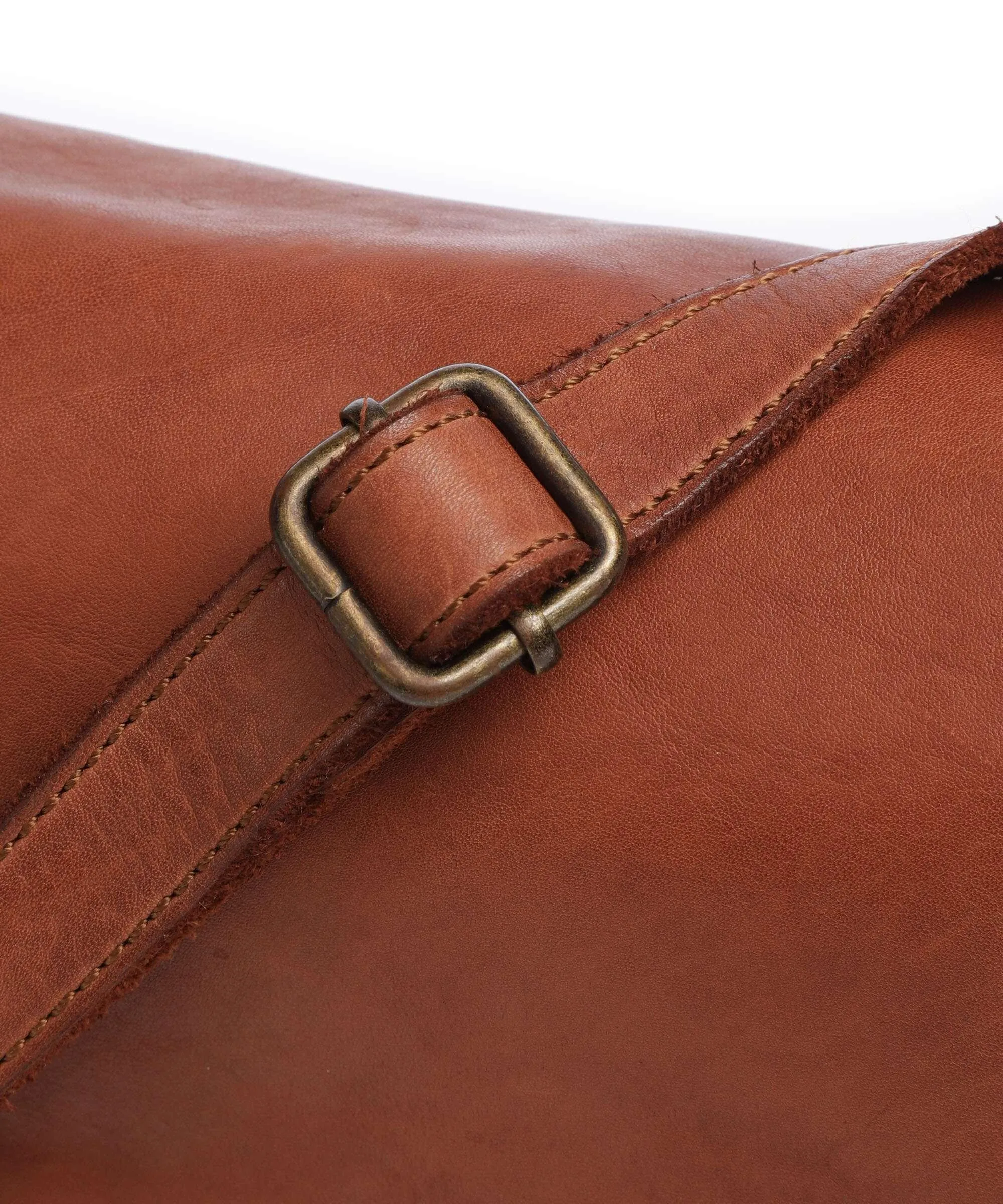  Harold's Submarine Borsa a spalla pelle di vacchetta finemente grana cognac  