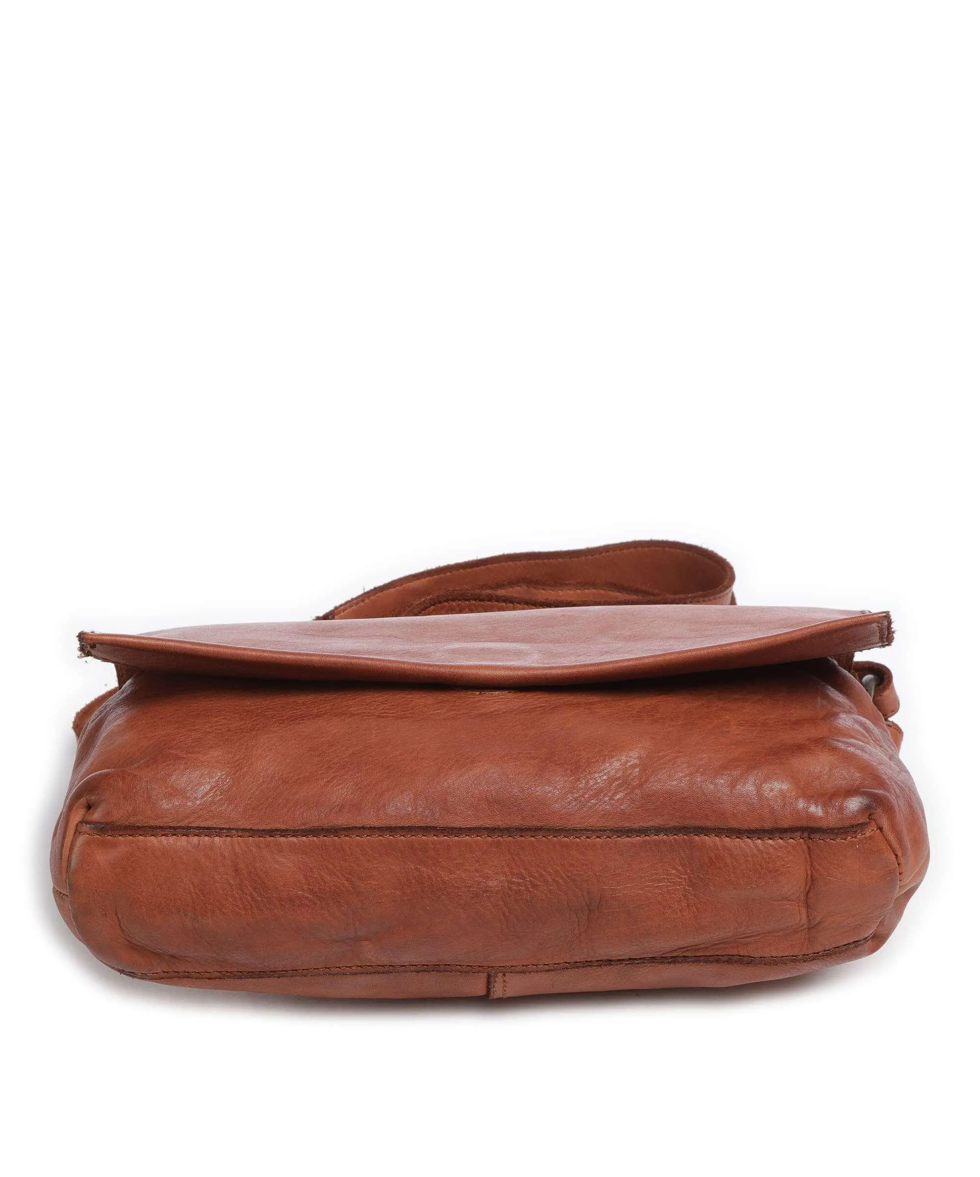 Harold's Submarine Borsa a spalla pelle di vacchetta finemente grana cognac  