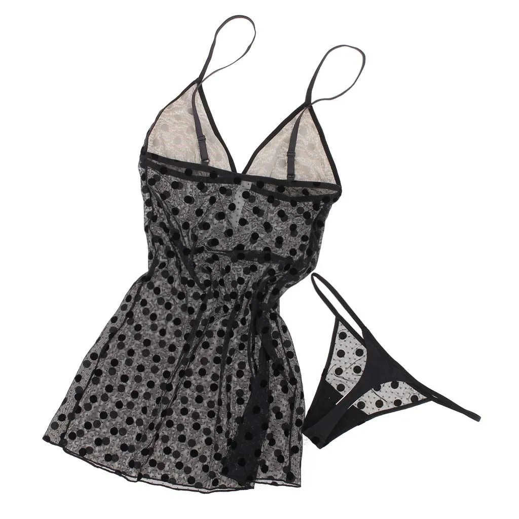 INFIORE - COORDINATO BABYDOLL CON PERIZOMA, FANTASIA A POIS                                            Previous productDONNA PIG