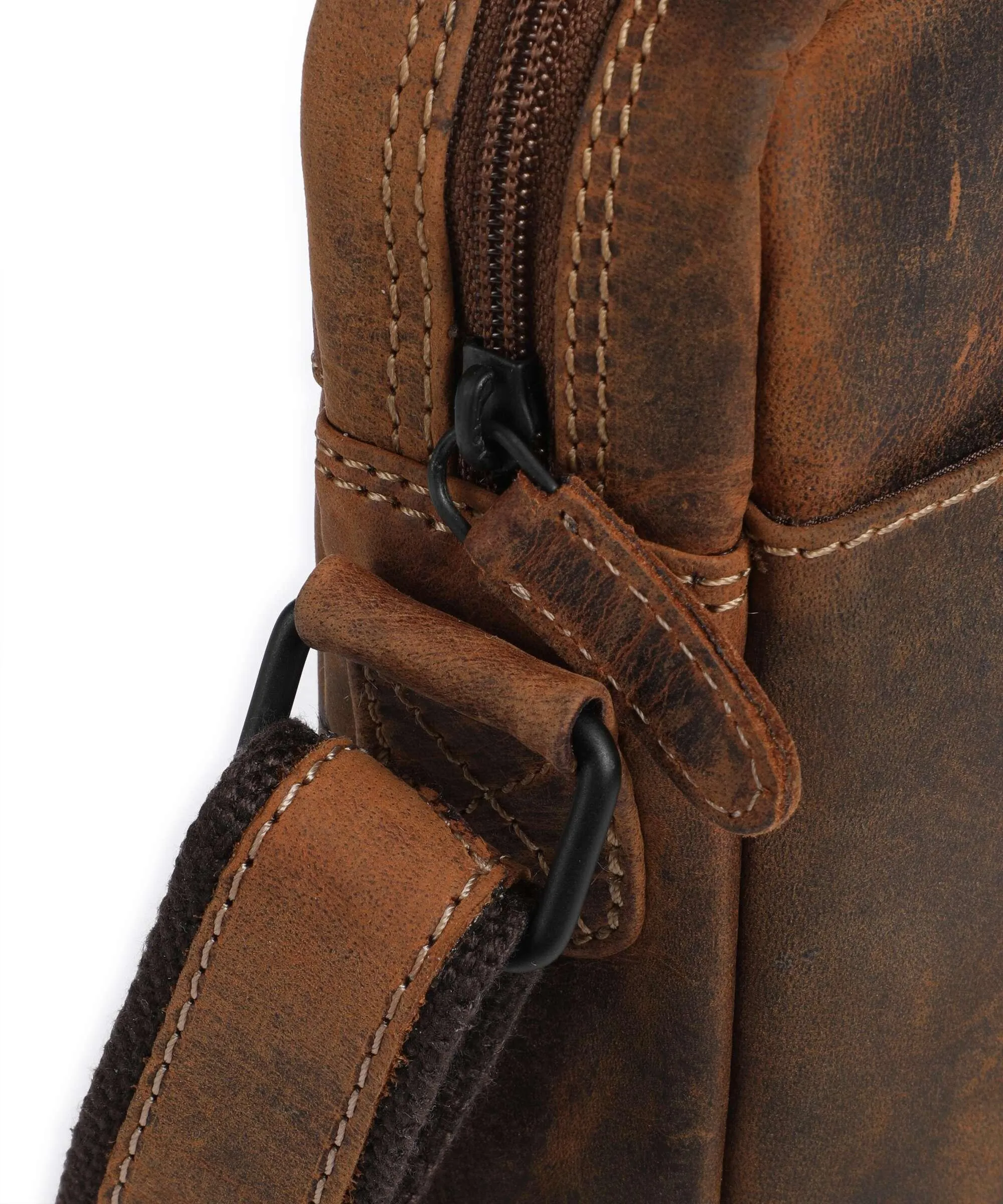  Jack Kinsky Baltimore 2 Borsa a tracolla pelle cognac  