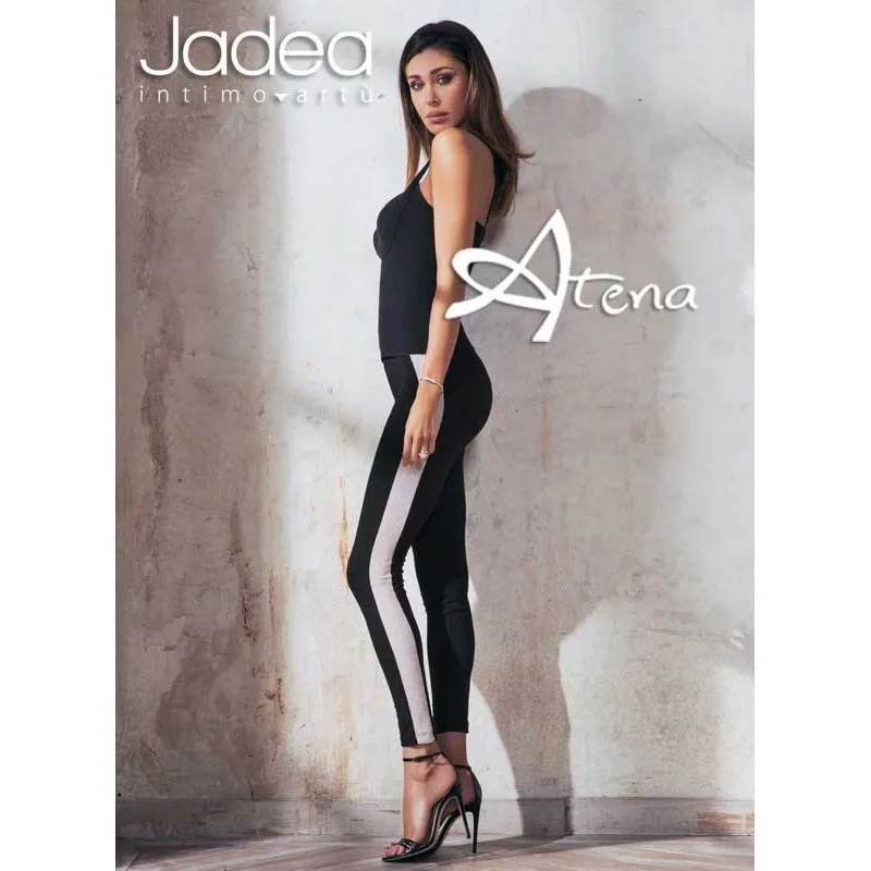  Jadea Jadea leggings con banda lurex argento o bronzo 4175
