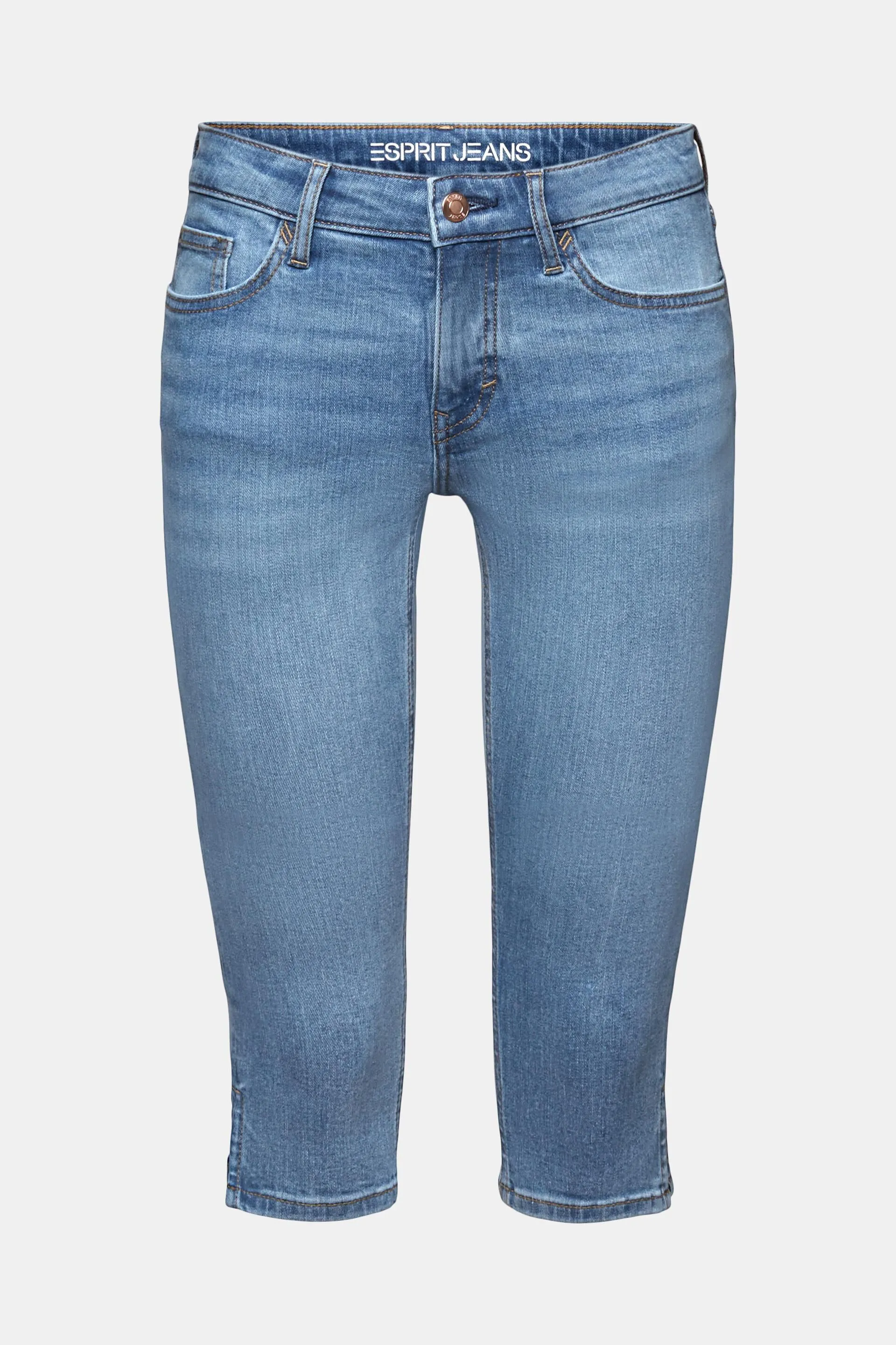 Jeans Capri a vita media