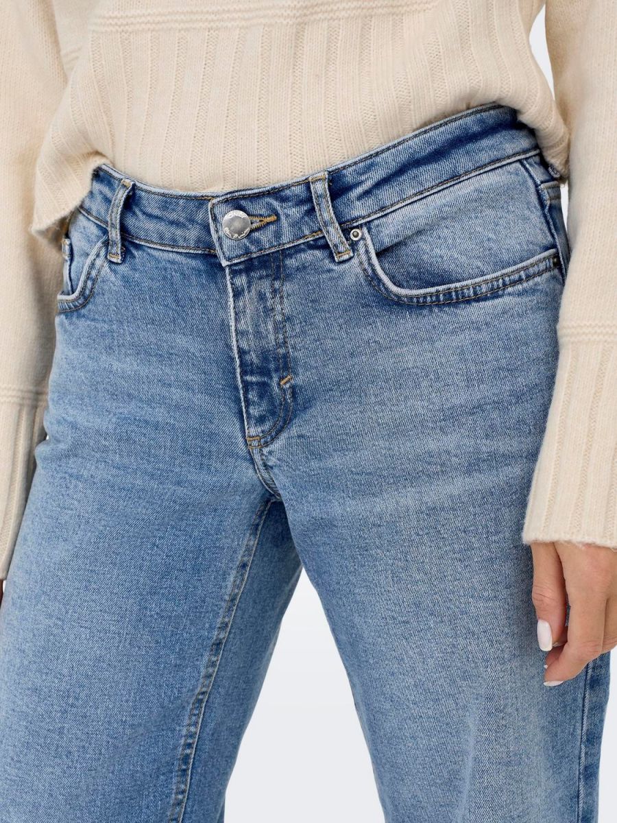 JEANS Donna ONLY 15280466 JUICY WIDE LIGHT BLUE DENIM
