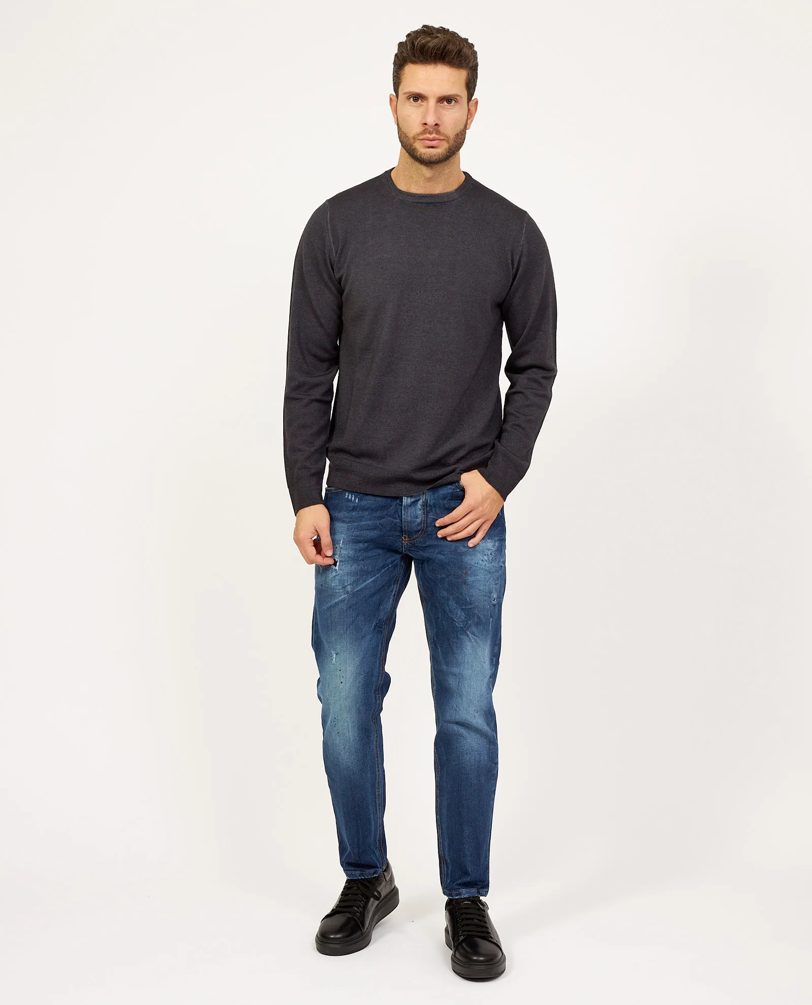 Jeans slim fit SetteMezzo modello capri a 5 tasche