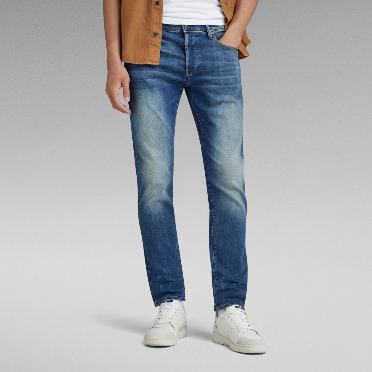 JEANS Uomo G-STAR 51001 8968 2965 - 3301 SLIM VINTAGE MEDIUM AGED