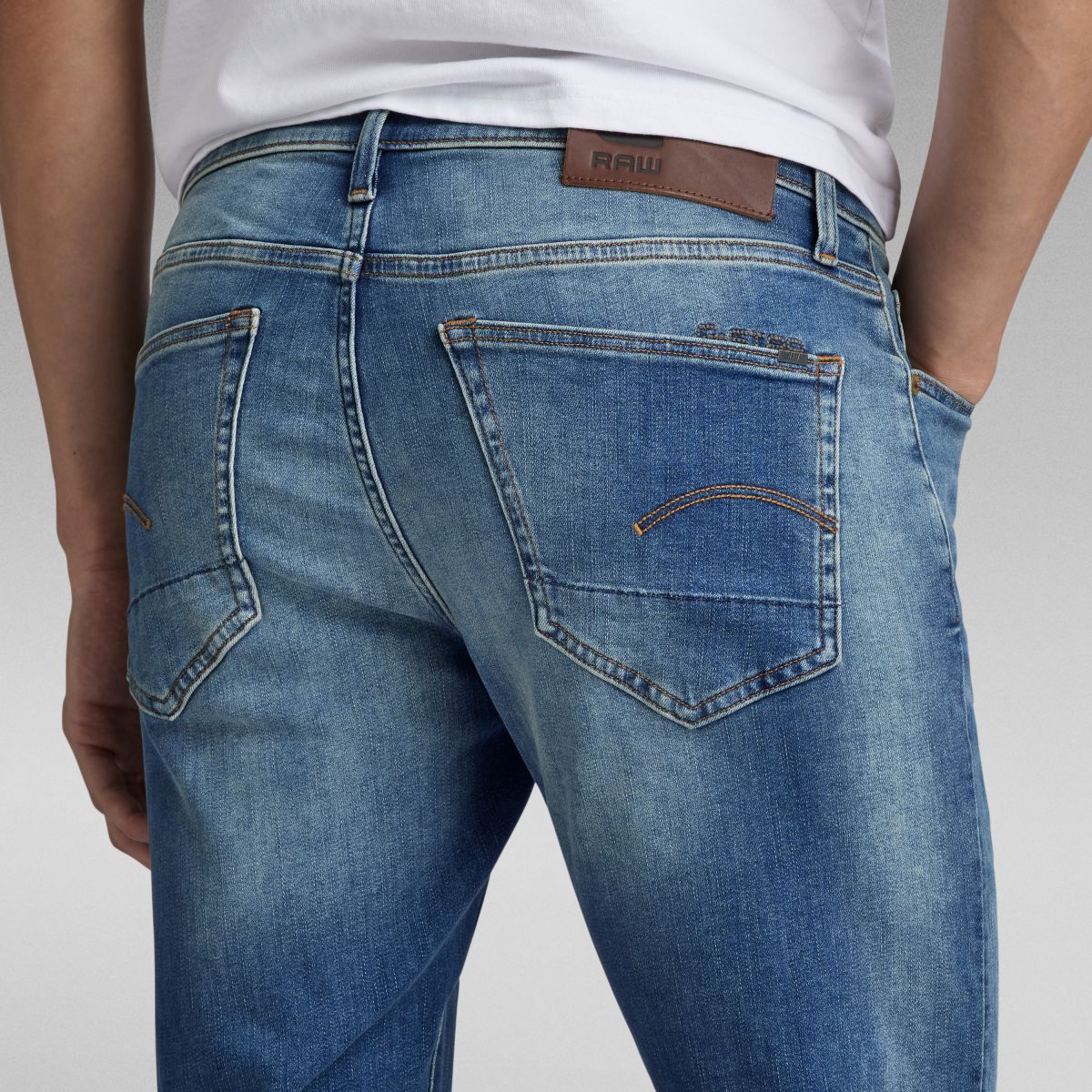 JEANS Uomo G-STAR 51001 8968 2965 - 3301 SLIM VINTAGE MEDIUM AGED