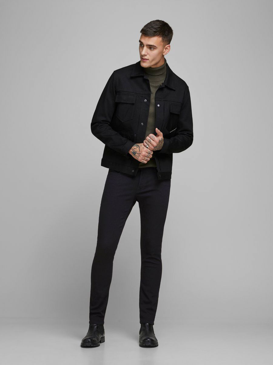 JEANS Uomo JACK&JONES 12152346 GLENN BLACK DENIM